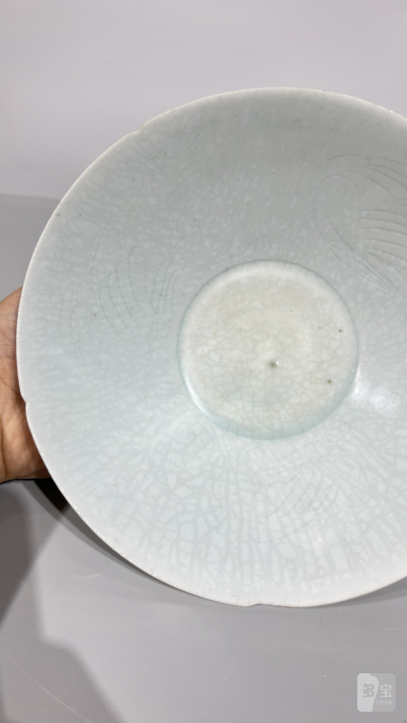 明 湖田刻花花口碗 - 图4